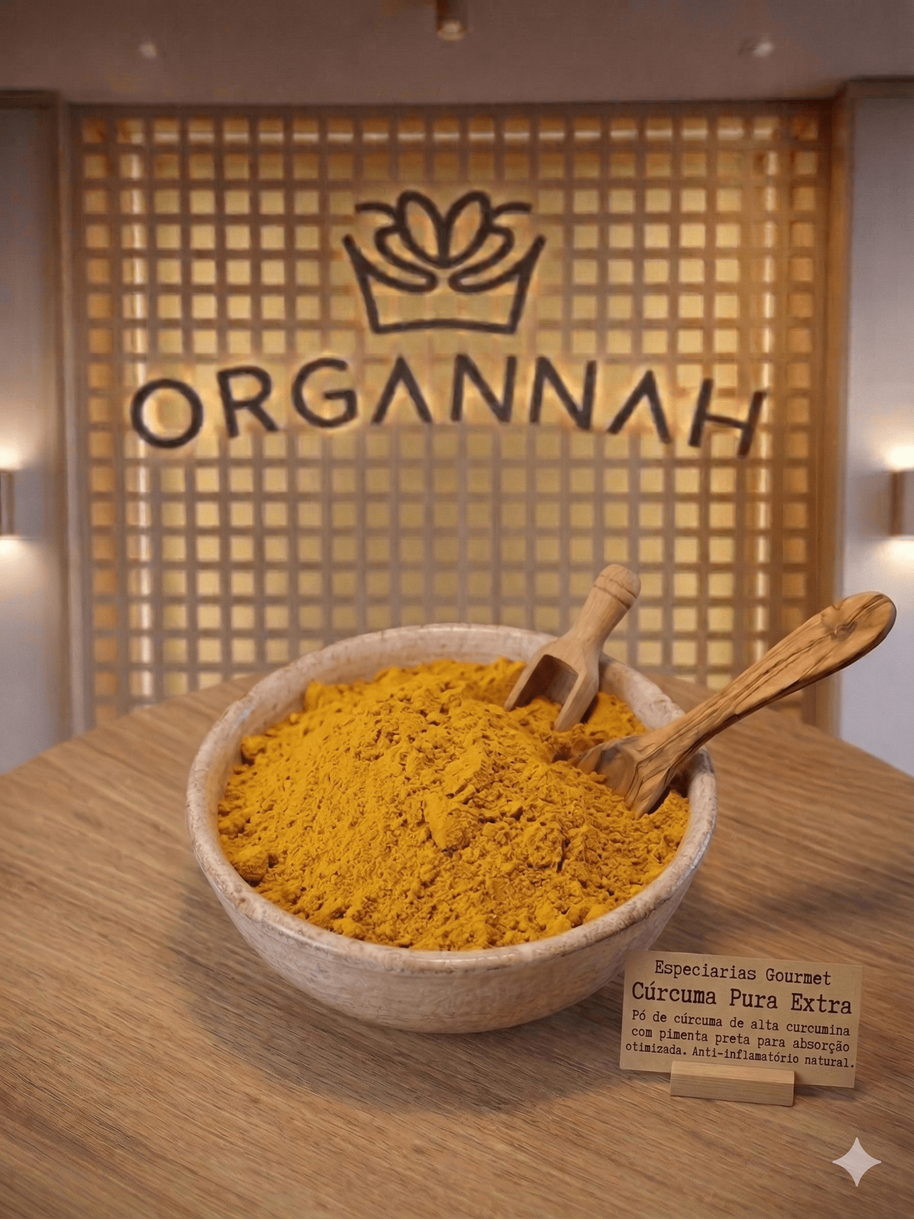 Cúrcuma Pura Extra disponível na Organnah
